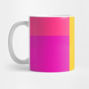 It's hip to be square. . . in neon color block pattern - neon pink,neon yellow, neon green Mug